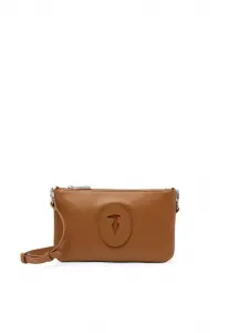 Маленькая сумка через плечо от society Trussardi, Marrone
