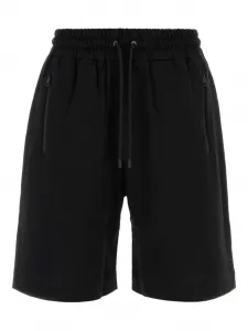 Шорты с завязками и узором FF FENDI, черный