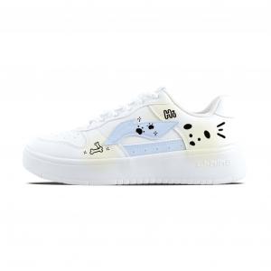 Плавающие ботинки Li Ning Floating Boat с противоскользящей амортизацией, легкие, низкие, для скейтбординга, унисекс., белый