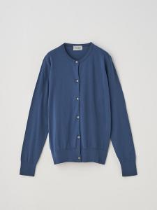 Вязаный кардиган с длинными рукавами из хлопка | ELINOR | 30 г, современный крой