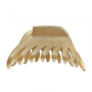 Французская заколка - бежевая пряжка 4 см х 8 см Framboisine