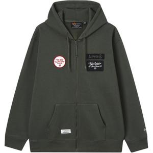 Свитшот мужской Alpha Industries, зеленый
