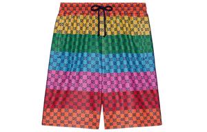 Повседневные шорты мужские многоцветные Gucci, цвет Multicolor