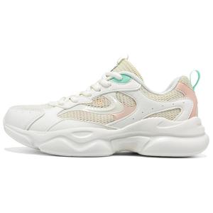 361° Нескользящие, легкие и дышащие низкие повседневные туфли для женщин, цвет белый/розовый