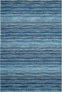 Ковер SAFAVIEH, 61 x 92 см, Himalaya Collection, Blue & Multi, из шерсти ручной работы, идеально для помещений с высокой проходимостью: прихожей, гостиной, спальни (HIM707A)