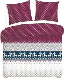 Постельное белье фланелевое, плотное, теплое 180x200 31515-1 Рождество, олень Darymex