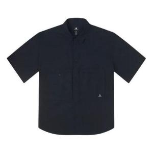 Рубашка wordmark utility shirt 'black' Converse, черный