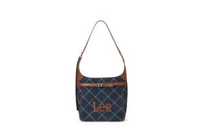 Lee Сумка через плечо женская из смесового текстиля на одно плечо, Dark Blue & Brown-Letter Bag