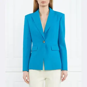 Элегантный пиджак приталенного кроя Pinko, синий