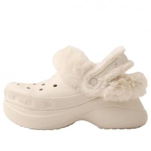 (WMNS) Crocs Bae Lined Clog 'Stucco'
