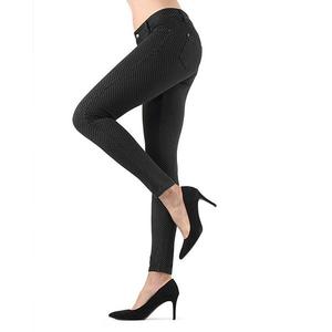 Джинсовые леггинсы Tochka в горошек из хлопковой смеси Memoi, Black Denim