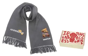 Вязаный шарф унисекс ICONS Lab, серый