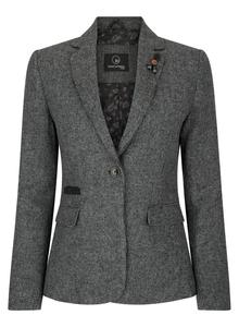 Wsn - Блейзер в клетку "елочка" 1920-х, шерсть с акрилом TruClothing, серый