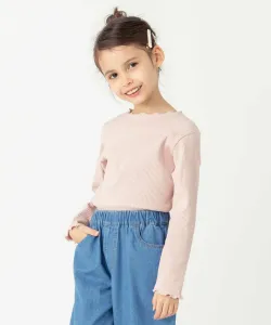 Ребристый топ с круглым вырезом Ever Closet, цвет Pink