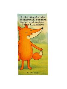 Mr. & Mrs. Panda Дизайн пляжного полотенца: лиса-фонарик с надписью, выполненной в бирюзовых пастельных тонах