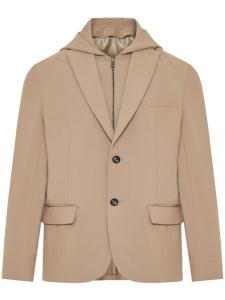 Блейзер с капюшоном Emporio Armani, нейтральный цвет