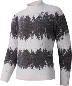 Теплый вязаный свитер для мужчин Chunky Gradient Color с круглым вырезом