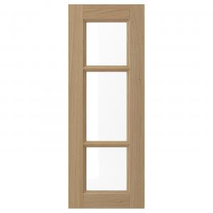 Стеклянная дверь IKEA, 30x80 см, цвет oak