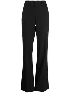 Брюки с завышенной талией и складками Nº21, черный