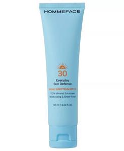Минеральный солнцезащитный крем для лица Everyday Sun Defense SPF 30, 2,02 унции Hommeface, цвет White