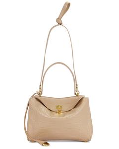 Сумка Rodeo с тиснением под крокодила и верхней ручкой, малая Balenciaga, Nude
