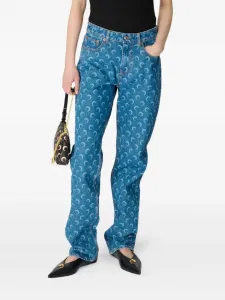 Прямые джинсы Moon Laser Marine Serre, синий