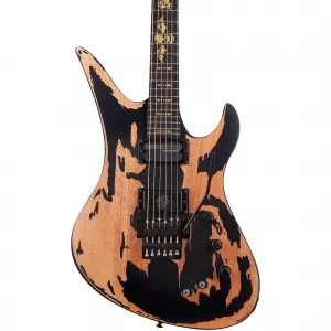 Электрогитара Schecter Guitar Research Synyster Gates Custom-S Relic, потертый сатиновый черный