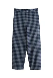 Брюки в клетку укороченного кроя Next, Blue