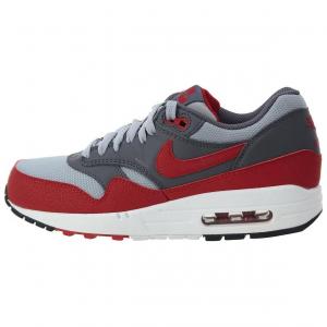 Кроссовки Nike Air Max1 Essential Wolf Grey/Gym Red-Dark Grey, серый