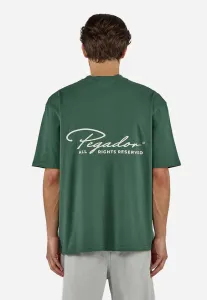 Футболка оверсайз с принтом pike Pegador, Washed Solid Green/Warm White