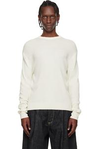 Studio Nicholson Вязаный свитер Off-White Portland