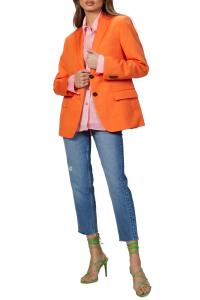 Однобортная куртка в оранжевом цвете MSGM