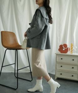 Шерстяное короткое пальто Aimoha - Select -, цвет Light Gray