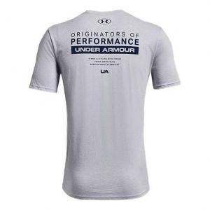 Футболка men's bar originators of performance short sleeve grey Under Armour, серый