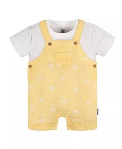 Комплект из комбинезона и футболки для маленьких мальчиков или девочек Gerber, желтый
