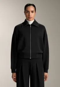 Летняя куртка свободного кроя со складками и мягкой на ощупь тканью. Oysho, Black