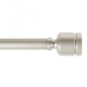 Набор декоративных регулируемых карнизов для штор Kenney Clark Value диаметром 1 дюйм, цвет Brushed Nickel