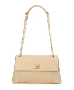 Бежевая сумочка с клапаном Kazar, бежевый