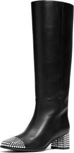 Michael Kors Women's Matilda Toe Cap Mid Calf Boots, Black