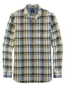 OLYMP Рубашка на пуговицах Regular fit в цвете Olive