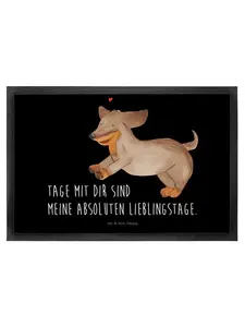 Коврик для ног Mr. & Mrs. Panda, черный