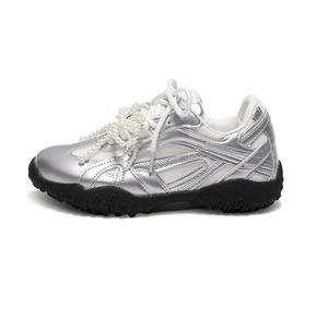 Низкие повседневные туфли с амортизацией, противоскользящие и износостойкие для женщин Yang Nianhua, Birch Forest Silver