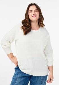 Джемпер Zizzi Jumper, Cloud Dancer/Off-White