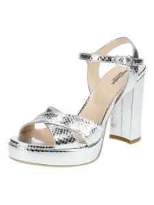 Сандалии на плоской подошве Nero Giardini, серебряный