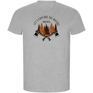 Футболка с коротким рукавом Kruskis Explore Nature ECO, серый