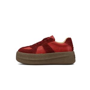 Амортизирующие скейтерские кроссовки Low top для женщин, устойчивые к истиранию ZSBELLA, бордовый