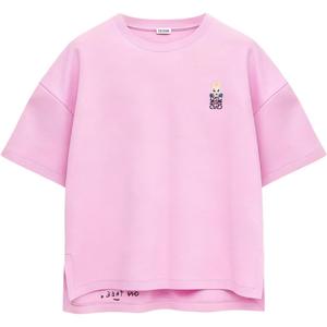 Футболка с рукавом дроп-шоулдер для женщин LOEWE, розовый