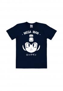 Футболка Easyfit Mega Man - Лицо LOGOSHIRT, темно-синий