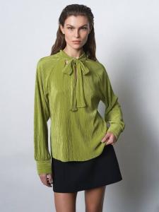 Блузка Rylah с длинными рукавами и завязкой на шее French Connection, Winter Olive Green