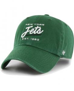 Женская зеленая шапка New York Jets Sidney Clean Up Adjustable '47 Brand